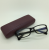 Rectangle Plaid Myopia Glasses Case Pressure-Resistant Glasses Case Iron Box in Stock Wholesale