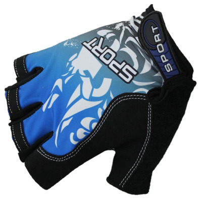 The new Korean printing elastic cloth glove sunscreen antiskid Cycling Gloves