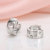 925 Silver Fashion Stud Earrings Women's Korean-Style Elegant Stud Earrings Rhinestone Ear Clip Factory Wholesale Direct Packaging Mixed Batch