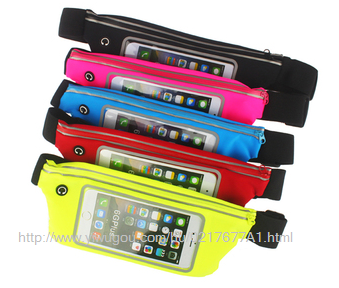 Outdoor 6 inch 7 inch 5.5 inch outdoor sports men and women fitness mobile phone flat bag touch screen running pocket