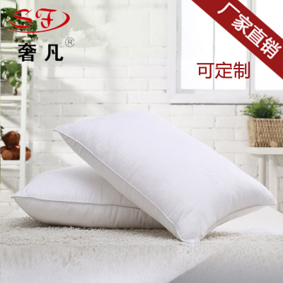 Where the luxury hotel linen bedding manufacturers selling cotton velvet feather pillows pillow neck protection pillow