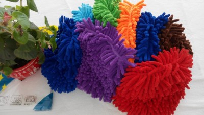 Large encryption plush coral fleece mitts chenille Microfiber