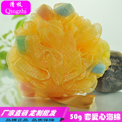 Heart Shape Sponge Bath Ball