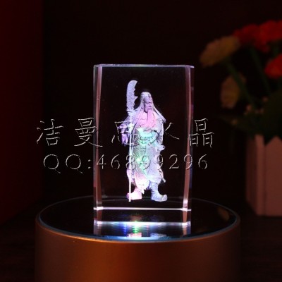 Crystal laser engraving crafts can be customized in stock supply
