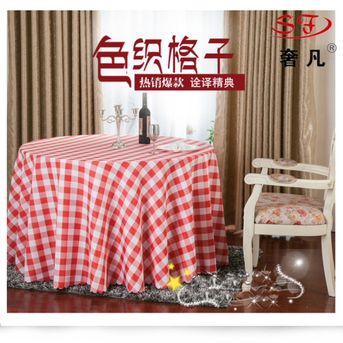 custom hotel chinese and western restaurant home european pastoral square round table checked cloth tablecloth