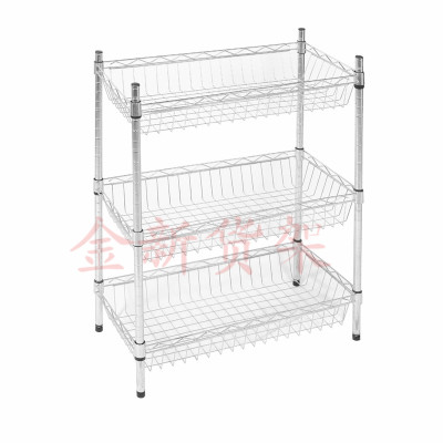 Small deep basket rack manufacturers selling gold new shelves