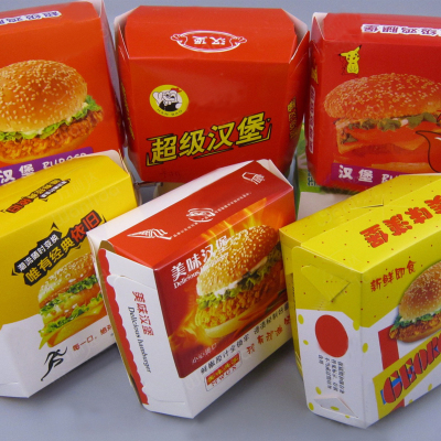 Specializing in the production of food packaging boxes carton boxes of chicken leg burgers box chicken box.