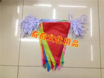 Wholesale small color selvage string flag triangle string flag