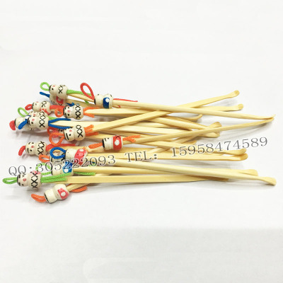 Wholesale bamboo earpick cartoon doll ear device