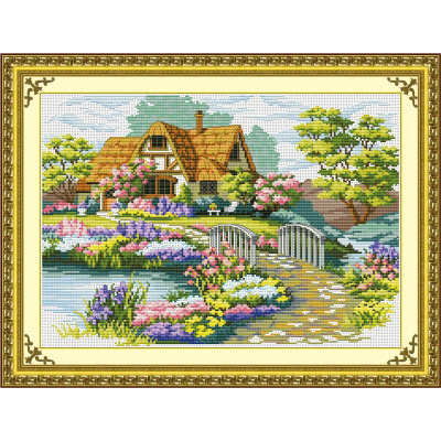 New Cross Stitch DIY Material Package Living Room Crafts Beautiful Home 0080