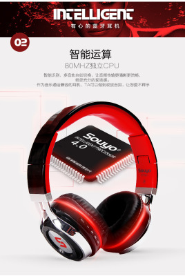 Shuoyang headset Bluetooth wireless headset universal intelligent voice stereo headset manufacturers wholesale