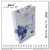 Top grade blue and white decorated jewelry gift box tote bag color printed paper bag trumpeter carrying bag