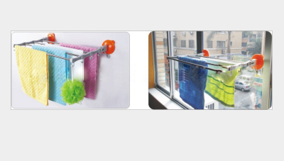 Strong suction cup Towel Rack stainless steel multifunctional towel rack bathroom towel rack