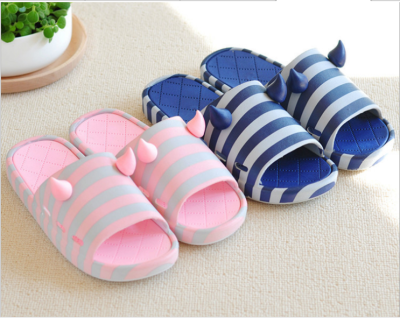 Of men and women lovely soft bottom high-grade bathroom home Korean couple tasteless thick soled sandals and slippers