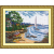 Wholesale cross stitch handicraft DIY fabric material package seaside scenery 0822