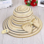 Bow - tie striped short - brimmed hat summer uv mantra beach hat, sun hat