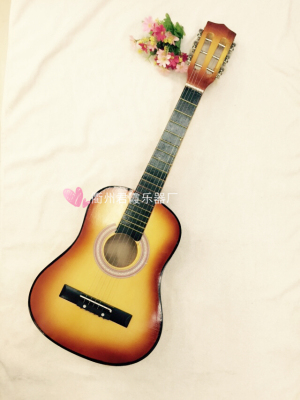 Manufacturers wholesale 31 inch 78cm wooden children guitar toys
