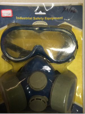 Dual head protective mirror two piece gas mask (3)