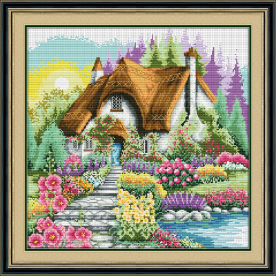 The new hand printing crafts DIY cross stitch kit may lodge 1016