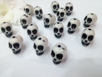 Wholesale skull head dyed bead ipads bead electroplating bead imitation pearl jewelry accessories