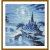 The new package material manual DIY cross stitch cloth blue moonlight 1047