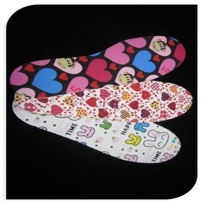 Export Foreign Trade Adult Latex Cartoon Insole Deodorant Cutting Color Insole Shock Absorption Insole