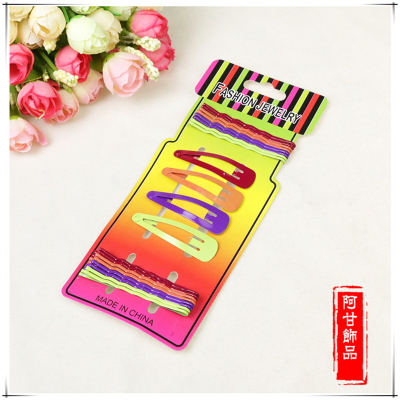 Korean hair wire hairpin BB clip set fashion word clip clip duck combination