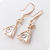 Triangle Long Zircon Earrings Earrings Versatile Korean Crystal Wholesale Factory Direct Sales Earrings Earrings