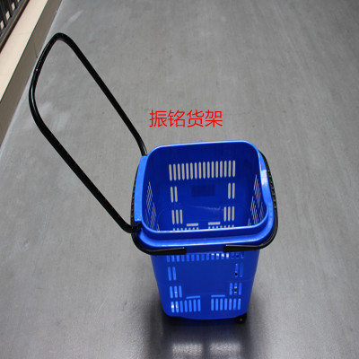 Factory outlet four round bar shopping basket supermarket four round basket shopping basket