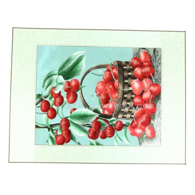 Designs can be designs by designs Close to natural wind cherry graph silk Embroidery Factory direct sale