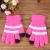 Children's fashion warm winter gloves Children's double color plush touch screen gloves