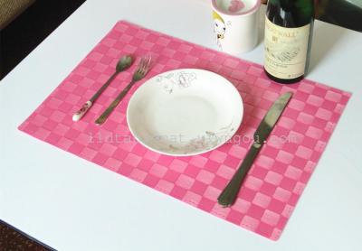 The supply of woven monochrome PP Placemat, coasters, PE woven mat