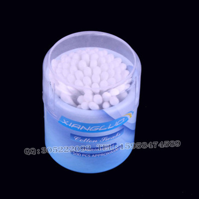 The cotton swab rod tube with blue plastic environmental protection cup