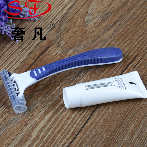 luxury hotel supplies wholesale shaver sets of disposable razors for business hotels