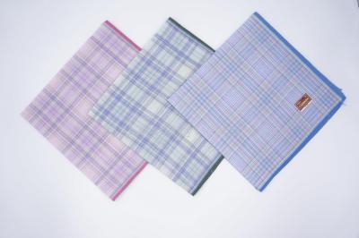 Daily necessities, clothing accessories,dyed plaid women 100 Cotton Handkerchief 