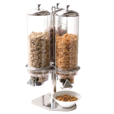 Sunnex Sunnex Three-Head Rotating Cereal Dispenser Transparent Wheat Chip Machine