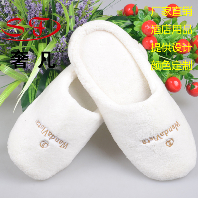 Where the luxury hotel supplies business hotel indoor slippers slippers male female cotton slippers