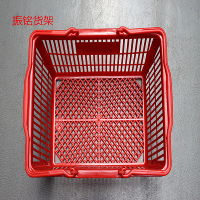Factory direct large empty blue supermarket shopping basket basket