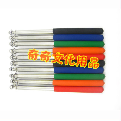 Wholesale 1.6 meters rubber sleeve stainless steel telescopic flagpole banner Guide