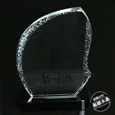 Crystal trophy custom lettering graduation souvenir contest awards souvenir