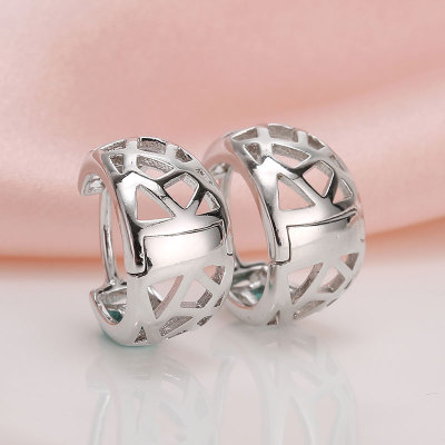 Manhouni 925 silver ear stud earrings female Korean fashion sweet earring ornaments