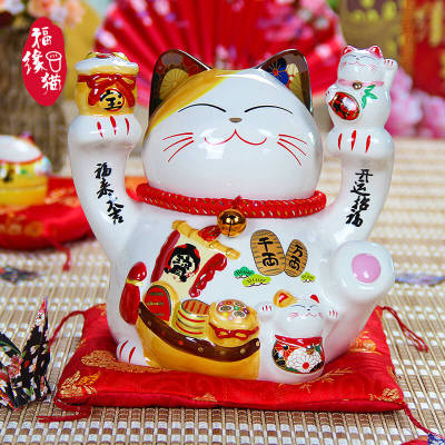 8 inches lucky luck lucky luck lucky luck cat ceramic handicraft