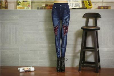 New Ladies Denim Wear Leggings elastic waist size.