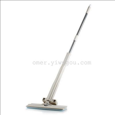 New Lazy Hand-Free Self-Washing Mop Stainless Steel Rod Self-Screw Water Mop Flat Hand-Free Mop