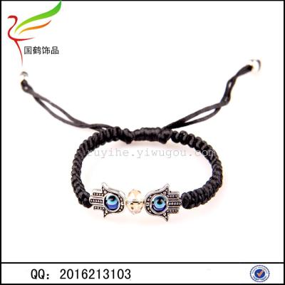 EBay foreign trade simple creative jewelry wholesale eyes Fatima hand woven Bracelet