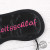 Black embroidered English eye mask   white eye mask travel necessary blinkers