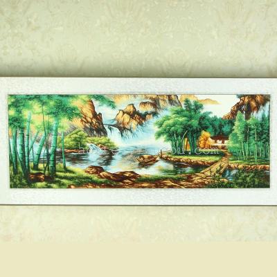 Bamboo forest small home embroidery handicrafts high - end decorative manufacturers direct sale