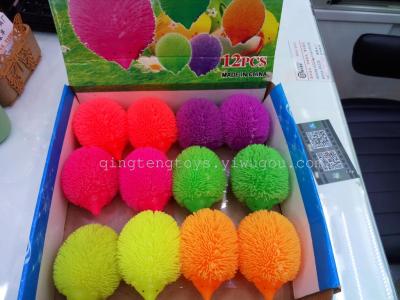 Manufacturers direct flash ball TPR plastic flash hedgehog toys