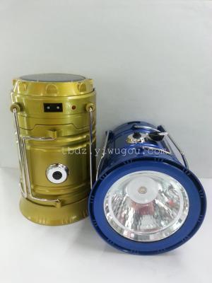 Hot sales solar retractable lantern rechargeable pony lamp camping lantern lantern lights