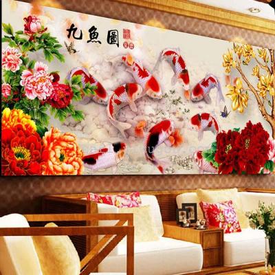 5D diamond painting wholesale nine fish chart for years more than diamond cross designs